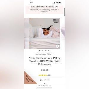 Flawless face pillow